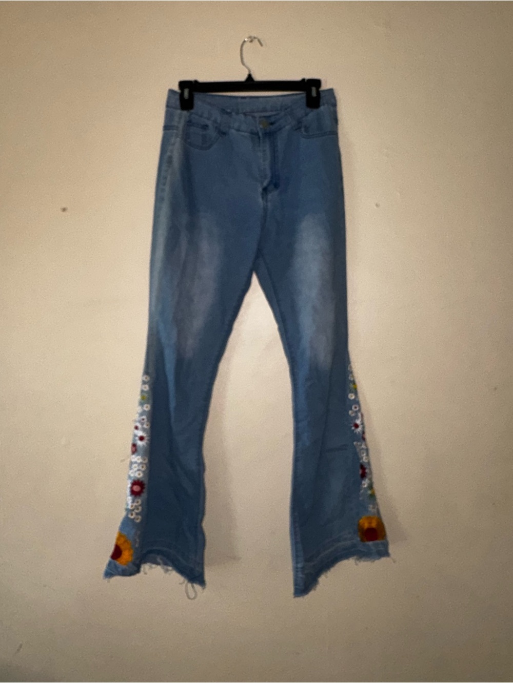 jeans with embroidery